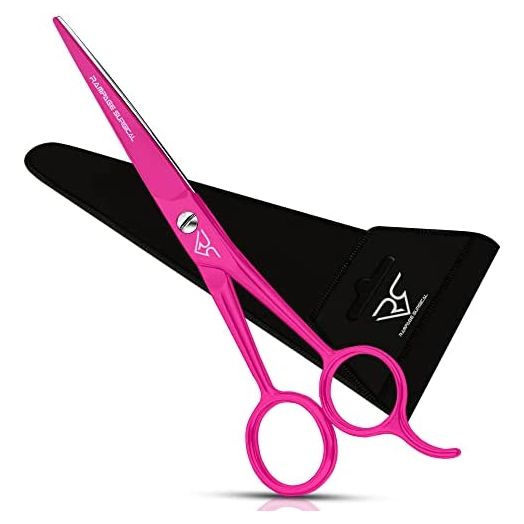 Professional Hairdresser Scissors 6.5" Inch Pink Hair Cutting Shears Japanese Stainless Steel Salon Barber Scissors