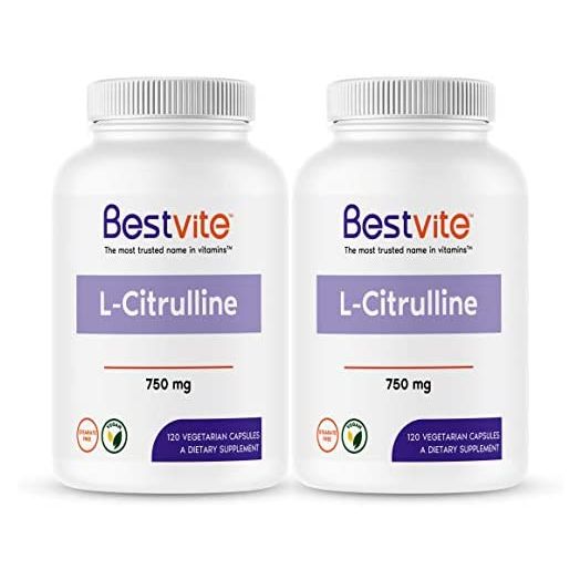 BESTVITE L-Citrulline 750mg Vegetarian Capsules (120 x 2)