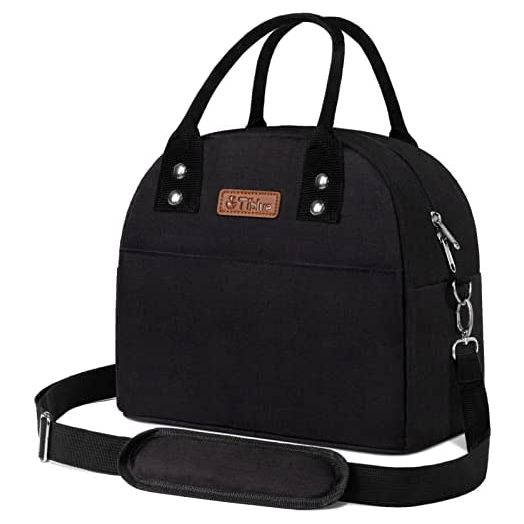 Insulated Lunch Bags for Women Men - Reusable Cooler Lunch Box for Office Work School Picnic Beach Workout Travel Gym- Freezable Tote Lunch Bag Organizer with Adjustable Shoulder Strap for Adult Kids