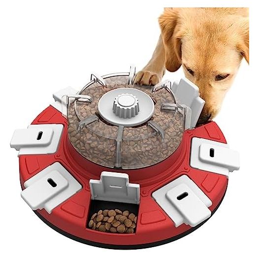 Puzzle Toys for Dog, Dog Treat Puzzle Slow Food Feeder Dispenser, Interactive Dog Toys for Boredom & Stimulating, IQ Training & Mental Enrichment, for Large/Medium/Small Dog