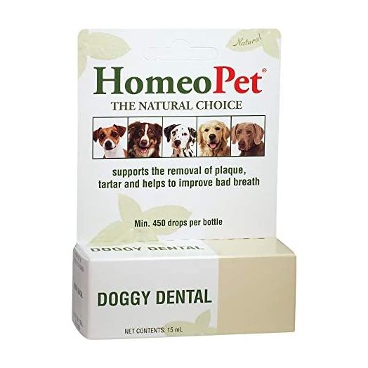 HomeoPet Doggy Dental, Dental Care for Dogs, 15 Milliliters