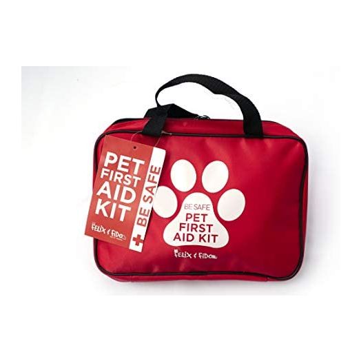 BE SAFE! Pet First Aid Kit- 50 pc First Aid Kit for Your Pets- Emergency Preparedness- Great for Home, Car, Travel, Camping, and Hiking- Emergency Care Guide Included- Keep Your Pet Safe and Prepared!