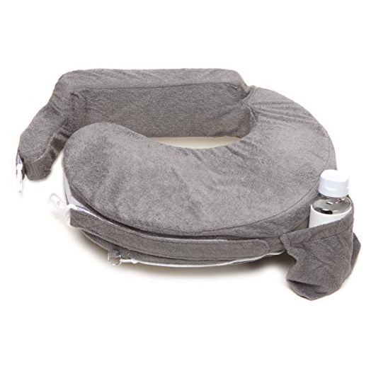 My Brest Friend Deluxe Nursing Pillow Slipcover Sleeve | Great for Breastfeeding Moms | Pillow Not Included, Dark Grey