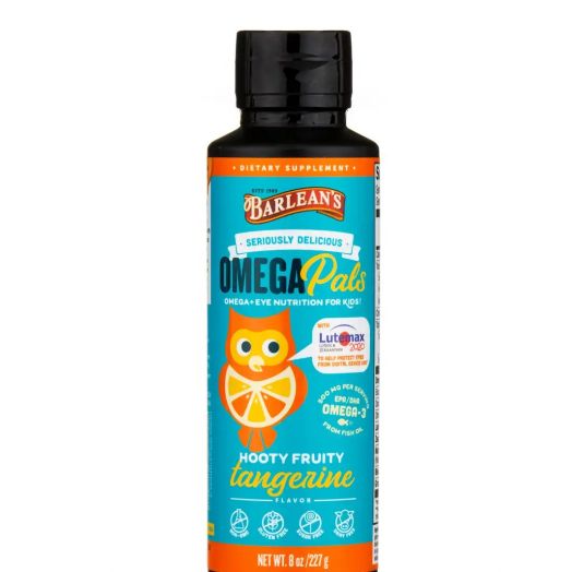 Barlean's Seriously Delicious Omega Pals, Hooty Fruity Tangerine Flavor - 8 oz (227 Grams)