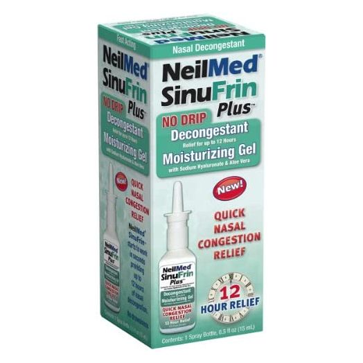 Neilmed Sinufrin Plus Decongestant Moisturizing Gel, .5 Fluid Ounce(Packaging May Vary)