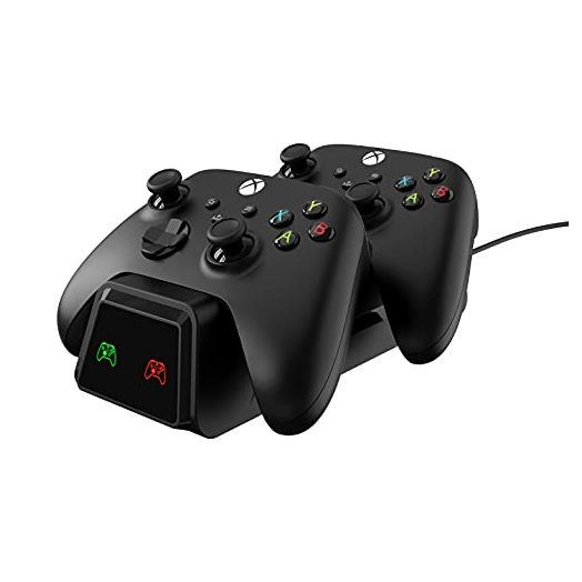 Talkworks Dual Gaming Controller Charging Dock Station - Compatible with Xbox One and Xbox Series S/X (Controllers Not Included) - Bluetooth Charger - Wireless Charging Station Charger Stand
