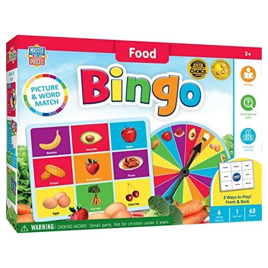 MasterPieces Kids Games - Food Bingo Game