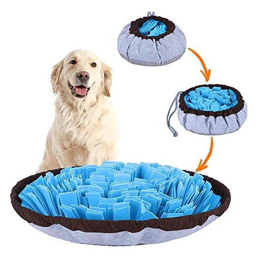 PET ARENA Adjustable Snuffle mat for Dogs, Dog Puzzle Toys, Enrichment Pet Foraging mat for Smell Training and Slow Eating, Stress Relief Interactive Dog Toy for Feeding, Dog Mental Stimulation Toys