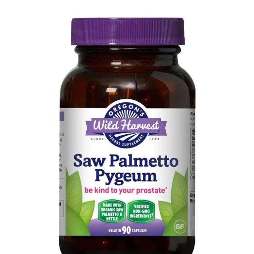 Oregon's Wild Harvest Saw Palmetto Pygeum - 90 Gelatin Capsules