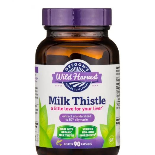 Oregon's Wild Harvest Milk Thistle - 90 Gelatin Capsules