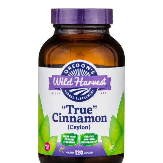 Oregon's Wild Harvest True Cinnamon (Ceylon) - 120 Gelatin Capsules