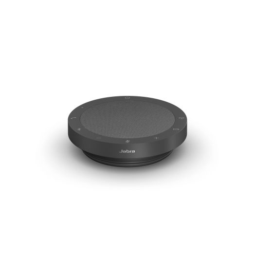 Jabra Speak2 55 Wireless Bluetooth Speakerphone - Portable Speaker with 4 Noise-Cancelling Mics, 50mm Full-Range Speakers & Wideband Audio - Certified Microsoft Teams Speaker - Dark Grey