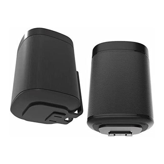 2 x ONE, ONE SL & Play:1 Wall Mount Bracket, Twin Pack, Black, Compatible with Sonos ONE & PLAY1 Speaker