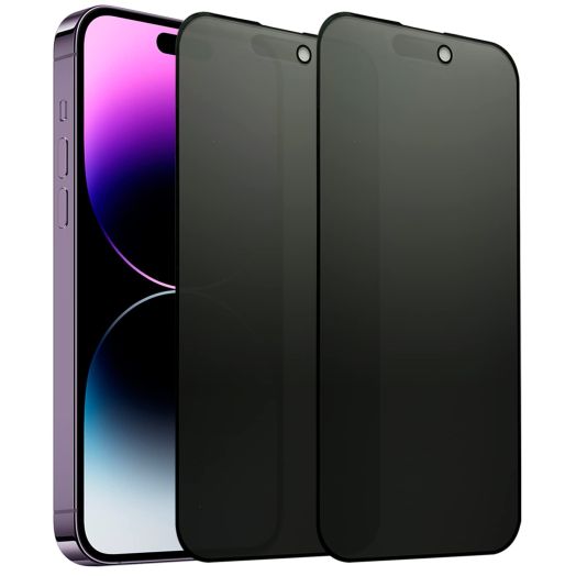 2 Pack Matte Privacy Screen Protector for iPhone 14 Pro Max 6.7", Anti-Glare Anti-Spy Scratch Resistant Tempered Glass Film, Smooth & Sensitive Touch, Rounded Edges Full Coverage