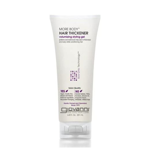 GIOVANNI More Body Gel, Volumizing Style Hair Thickener, 6.8 oz