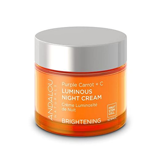 Andalou Natural Purple Carrot + C Luminous Night Cream, Purple Carrot Plus C Luminous, 1.7 Ounce