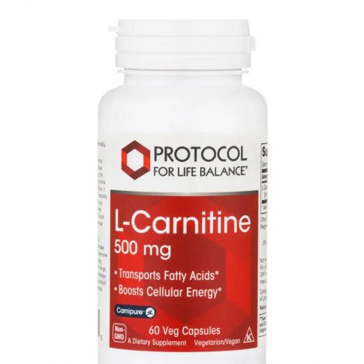 Protocol for Life Balance L-Carnitine 500 mg - 60 Veg Capsules
