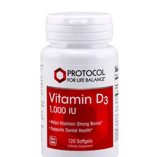 Protocol for Life Balance Vitamin D3 1,000 IU - 120 Softgels
