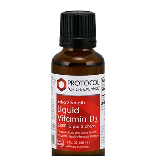 Protocol for Life Balance Liquid Vitamin D3 2,000 IU per 2 drops - 1 fl. oz (30 ml)