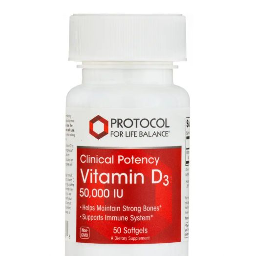 Protocol for Life Balance Vitamin D3 50,000 IU (Clinical Potency) - 50 Softgels