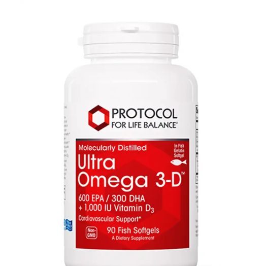 Protocol for Life Balance Ultra Omega 3-D 1000 IU / 600 EPA / 300 DHA - 90 Softgels