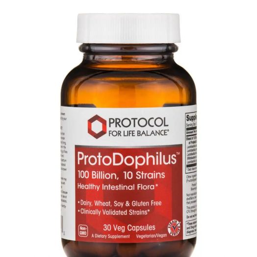 Protocol for Life Balance ProtoDophilus 100 Billion / 10 Strains - 30 Veg Capsules