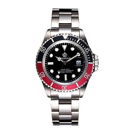 Mens Luxury Rotatable Bezel Calendar Sport Luminous Business Quartz Waterproof Stainless Steel Watches