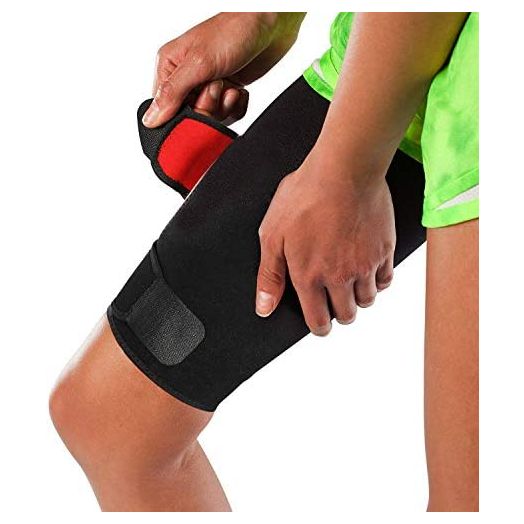 Stone and Clark Adjustable Thigh Brace Support, Quadriceps and Hamstring Compression Sleeve