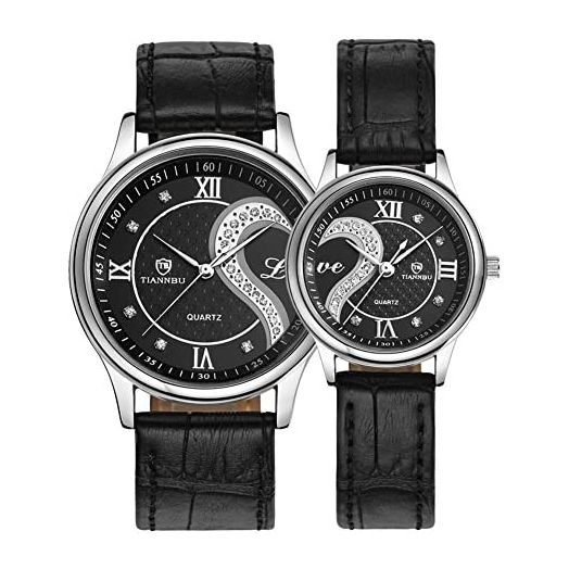 Ultrathin Leather His and Hers Wristwatches
