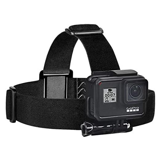 Sametop Head Strap Mount Compatible with GoPro GoPro Hero 10, 9, 8, Hero 7 Black, 7 Silver, 7 White, Hero 6, 5, 4, Session, 3+, 3, 2, 1, Hero (2018), Fusion, DJI Osmo Action Cameras