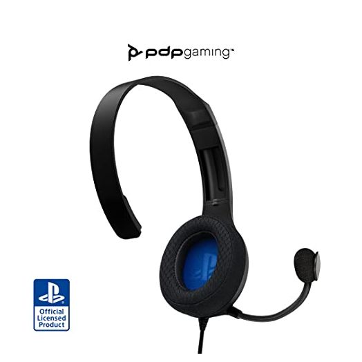 PDP LVL30 Wired Headset with Single-Sided One Ear Headphone for PlayStation, PS4, PS5 - Mac, Tablet Compatible - Noise-Cancelling Mic - Lightweight, Cool Comfort, Great for Gaming - Black