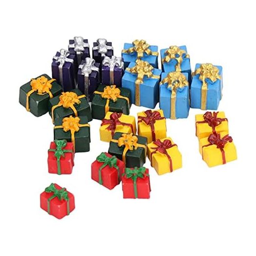Mini Christmas Ornaments Dollhouse Boxes with fine Workmanship for Dollhouse 1:12