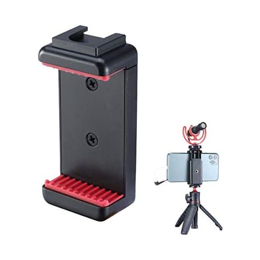ULANZI ST-07 Phone Tripod Mount with Cold Shoe Mount for Microphone LED Video Light 1/4'' Tripod Screw for iPhone 11/Pro/Pro Max XS Max XR X 8 7 Plus Samsung Galaxy OnePlus Google Pixel Vlog Vlogging