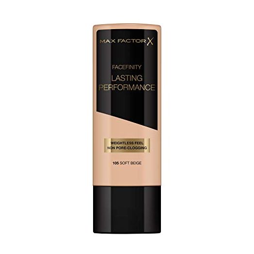 Max Factor Performance Foundation, No.105 Soft Beige, 1.1 Ounce