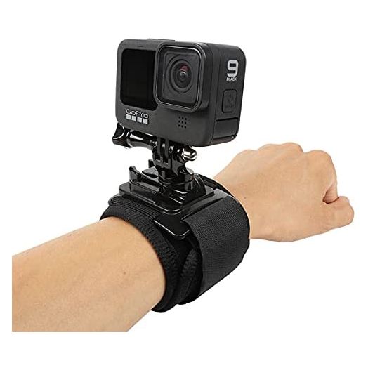 Pellking 360 Degree Rotation Camera Accessories Wrist Strap Band Holder Cycling Mount Compatible for GoPro Hero 1 2 3 3+ 4 5/6 Session