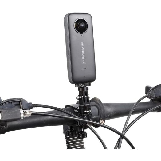 Pellking Bike Handlebars Mount for Insta360 one X/X2,All Metal Made Bicycle Mount with 360 Rotation Function,Fast Installing Camera Holder Compatible with Insta360 One X/X2