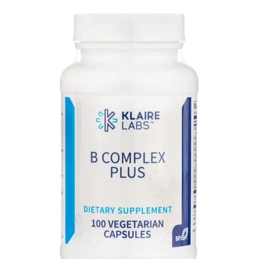 Klaire Labs B-Complex Plus - 100 Vegetarian Capsules