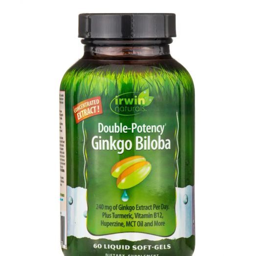 Irwin Naturals Double-Potency Ginkgo Biloba - 60 Liquid Soft-Gels