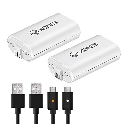 Lithium Rechargeable Battery Pack for Both Xbox Series X|S and Xbox One/S/X/Elite/Elite 2 Controller; Plug Play and Charge Kit; Charging Status LED; Long Life; Quick Charge; 2 Sets for 2 Controllers