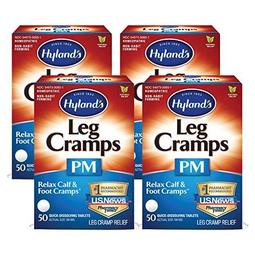 Hyland's Leg Cramps PM - 50 Tablets ea (Pack of 4)