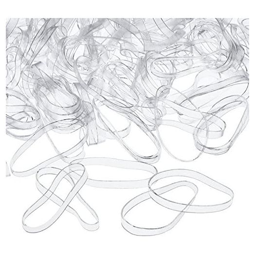 eBoot 3 mm Clear Elastic Bands Hair Rubber Bands, 500 Pieces