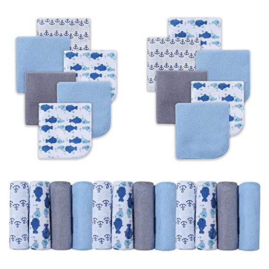 Viviland Baby Washcloths, Super Soft Absorbent Baby Bath Wash Cloths for Face & Body, Gentle on Sensitive Skin, 24 Pack