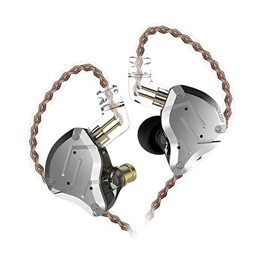 KZ ZS10 Pro in Ear Monitor Earbuds Headphone, HiFi KZ Earphone with 4BA and 1DD Drivers, KZ Upgraded ZS10 Pro with Detachable 0.75mm 2 Pin 6N OFC Cable (Black No Mic)…