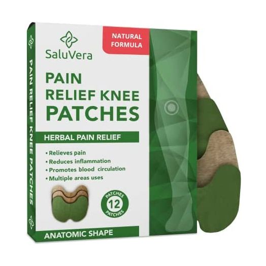 Pain Relief Patches | Warming Herbal Plaster Pain Patches | Knee Pain Patch Paste | Heat Patches for Pain Relief and Inflammation | Long Lasting Relief of Joint Pains | 12 Count
