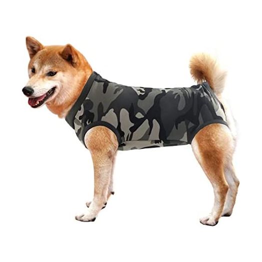 Dog Recovery Suit Abdominal Wound Puppy Surgical Clothes Post-Operative Vest Pet After Surgery Wear Substitute E-Collar & Cone