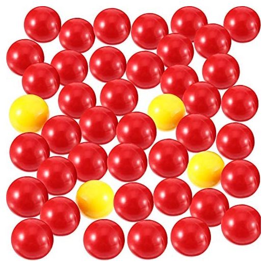 Gejoy 42 Pieces Game Replacement Marbles 2 Sets Game Replacement Balls Compatible with Hungry Hungry Hippos