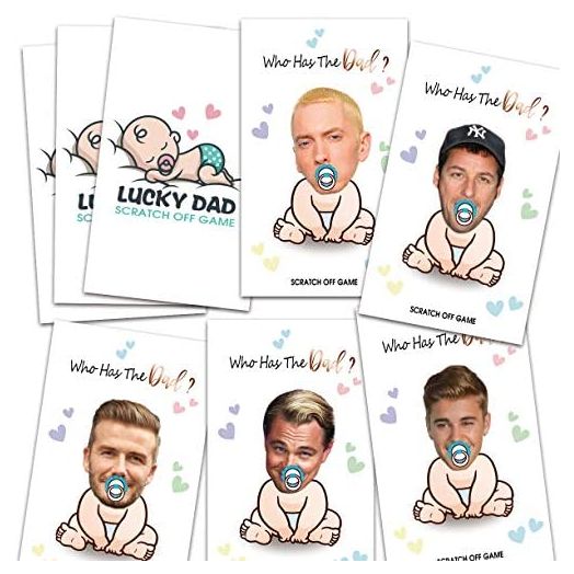 Baby Shower Games, Scratch Off Card Game