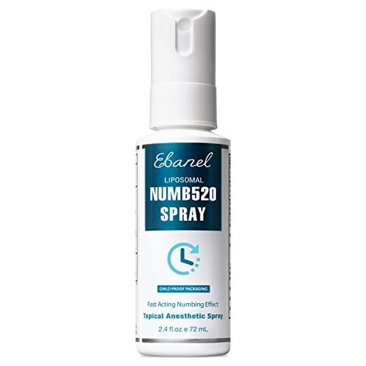 Ebanel 5% Lidocaine Spray Pain Relief Numb520 Numbing Spray with Phenylephrine