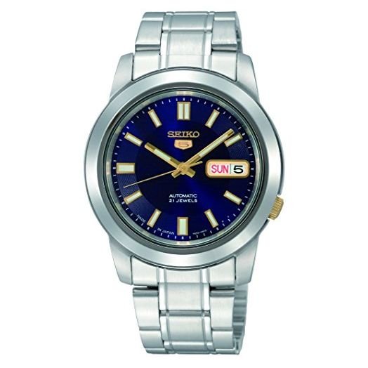 Seiko Men's SNKK11 5 Stainless Steel Blue Dial Watch