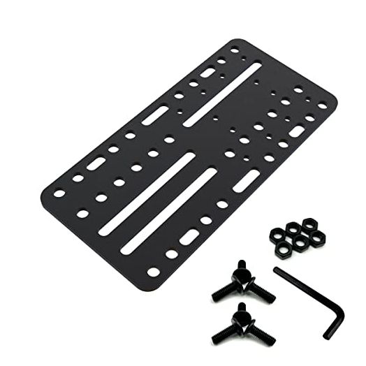 Neyyuse Universal Desk/Chair Mount Bracket Plate for USB Handbrake, SIM Racing Shifter Compatible with Logitech Driving Force Shifter, Thrustmaster TH8A Shifter & SIM Racing Games USB Handbrake